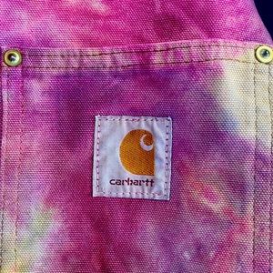 Vintage CUSTOM CARHARTT Tie Dye Blanket Lined Coat